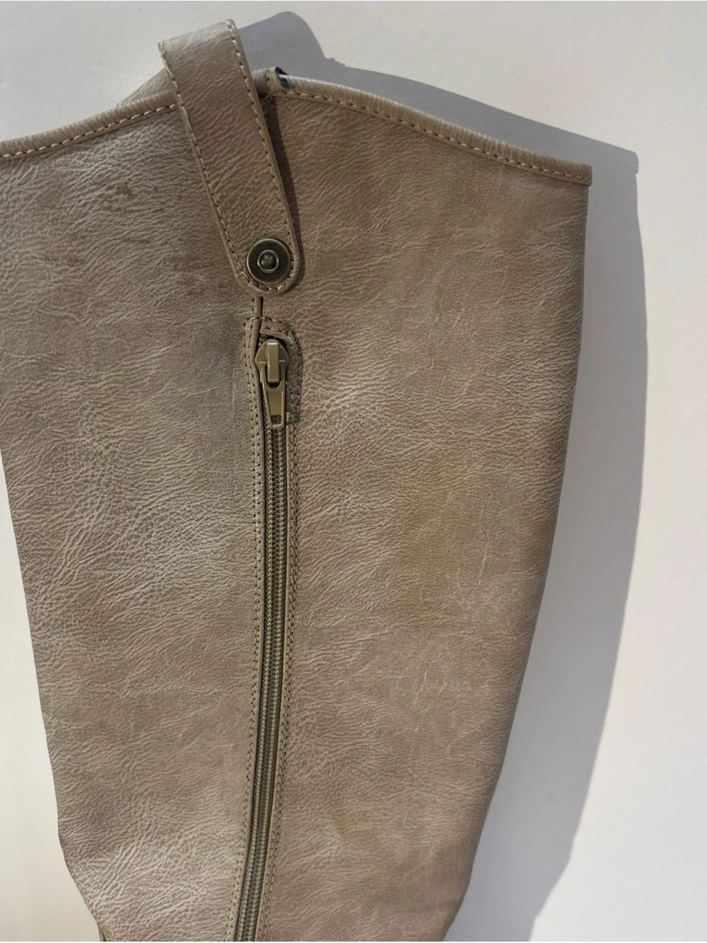 Breckelles Women's Knee high  Riding Boots in Taupe size 8